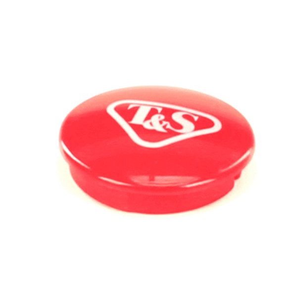T&S Brass Snap-In Index Button, Red T&S Logo 001193-19NS